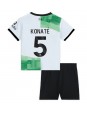 Liverpool Ibrahima Konate #5 Venkovní dres pro děti 2023-24 Krátký Rukáv (+ trenýrky)